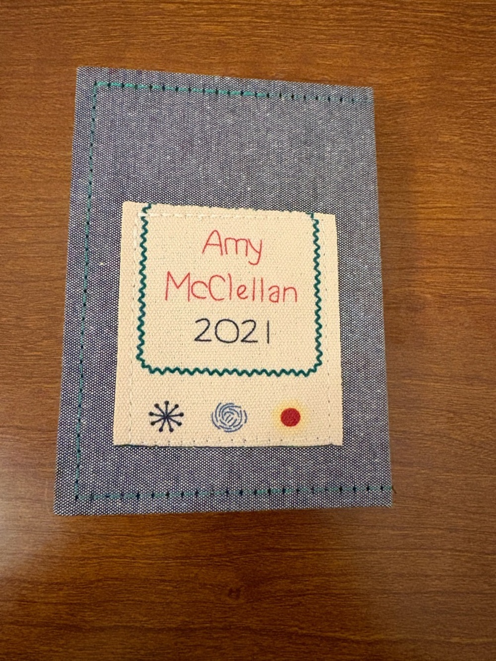 Amy McClellan 2021 Stitch book Sampler - Blue